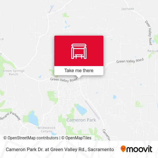 Mapa de Cameron Park Dr. at Green Valley Rd.