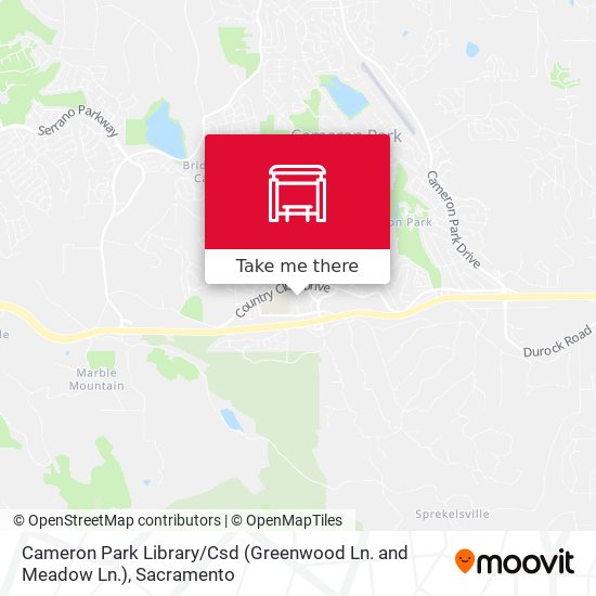 Cameron Park Library / Csd (Greenwood Ln. and Meadow Ln.) map