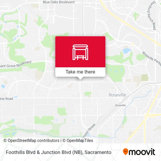Foothills Blvd & Junction Blvd (NB) map