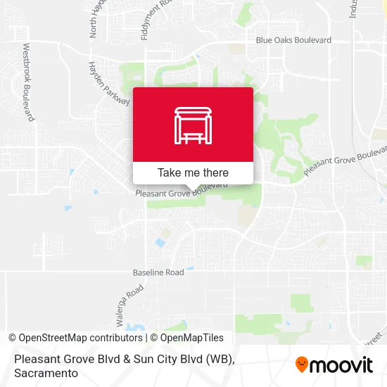 Mapa de Pleasant Grove Blvd & Sun City Blvd (WB)