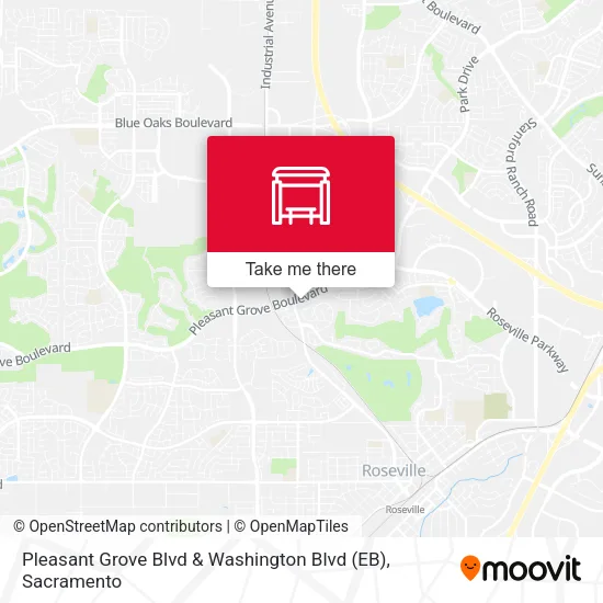 Mapa de Pleasant Grove Blvd & Washington Blvd (EB)