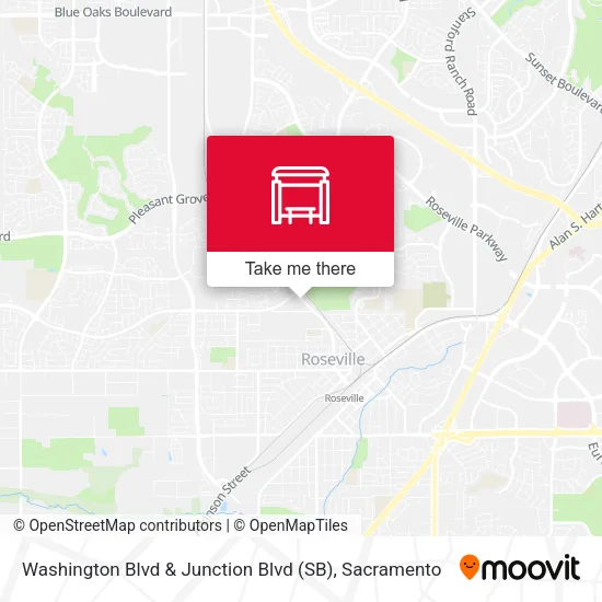 Mapa de Washington Blvd & Junction Blvd (SB)