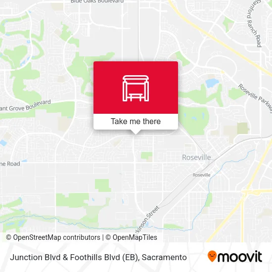 Mapa de Junction Blvd & Foothills Blvd (EB)