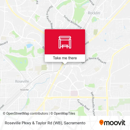 Roseville Pkwy & Taylor Rd (WB) map