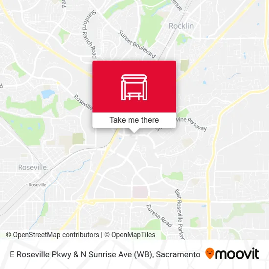 Mapa de E Roseville Pkwy & N Sunrise Ave (WB)