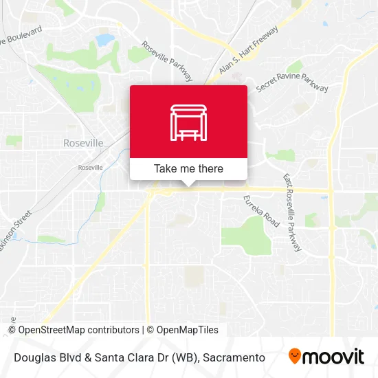 Douglas Blvd & Santa Clara Dr (WB) map