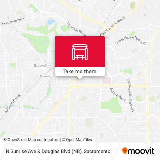 N Sunrise Ave & Douglas Blvd (NB) map