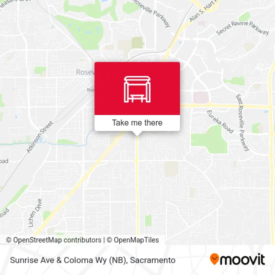 Mapa de Sunrise Ave & Coloma Wy (NB)