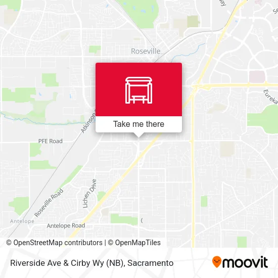 Mapa de Riverside Ave & Cirby Wy (NB)