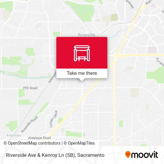 Riverside Ave & Kenroy Ln (SB) map