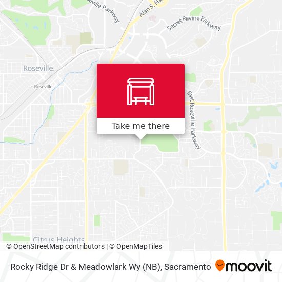 Rocky Ridge Dr & Meadowlark Wy (NB) map