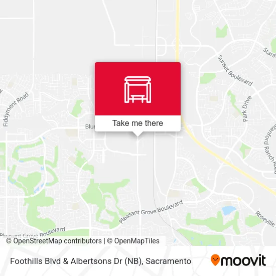 Foothills Blvd & Albertsons Dr (NB) map