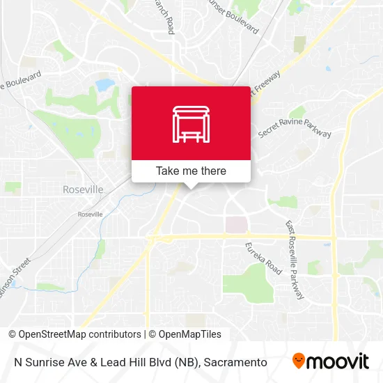 Mapa de N Sunrise Ave & Lead Hill Blvd (NB)