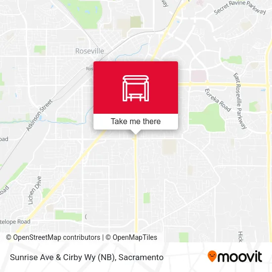 Mapa de Sunrise Ave & Cirby Wy (NB)