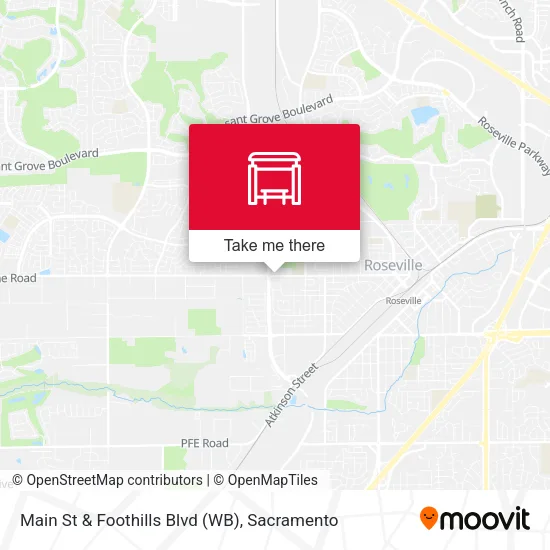 Mapa de Main St & Foothills Blvd (WB)