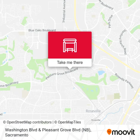 Mapa de Washington Blvd & Pleasant Grove Blvd (NB)