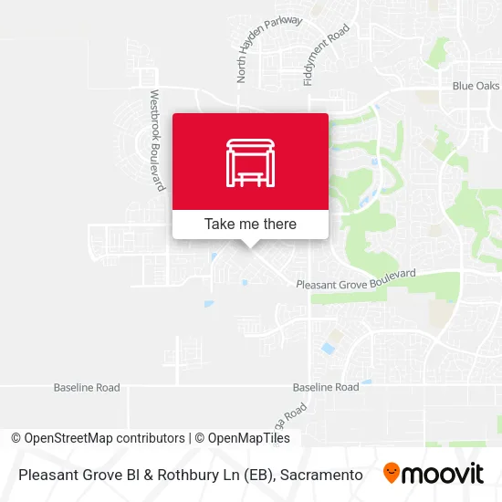 Pleasant Grove Bl & Rothbury Ln (EB) map