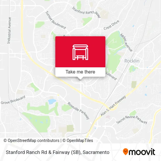 Mapa de Stanford Ranch Rd & Fairway (SB)
