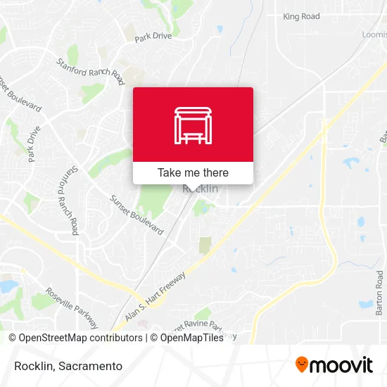 Mapa de Rocklin