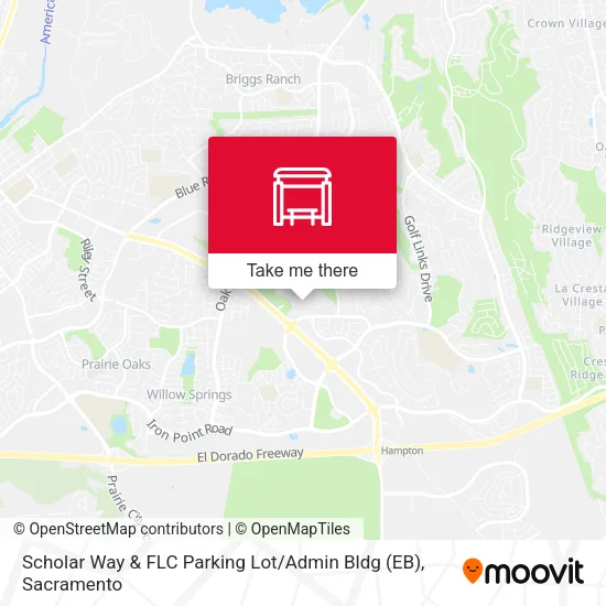 Mapa de Scholar Way & FLC Parking Lot / Admin Bldg (EB)