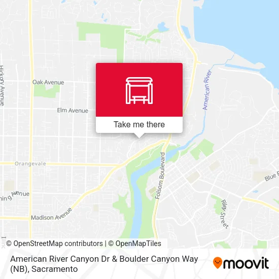 Mapa de American River Canyon Dr & Boulder Canyon Way (NB)