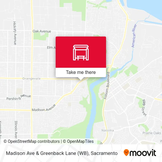 Mapa de Madison Ave & Greenback Lane (WB)