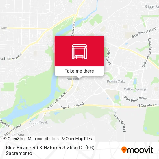 Mapa de Blue Ravine Rd & Natoma Station Dr (EB)