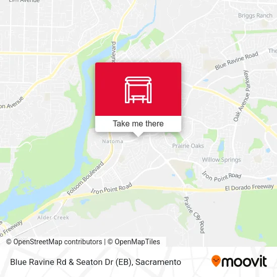Mapa de Blue Ravine Rd & Seaton Dr (EB)
