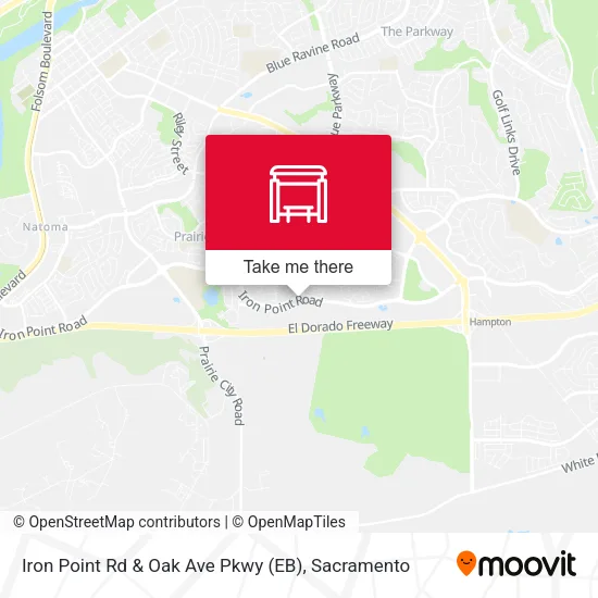 Mapa de Iron Point Rd & Oak Ave Pkwy (EB)
