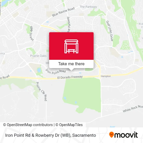 Mapa de Iron Point Rd & Rowberry Dr (WB)