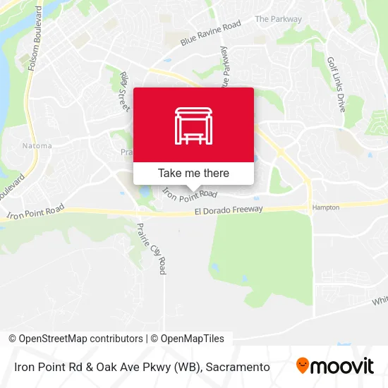 Mapa de Iron Point Rd & Oak Ave Pkwy (WB)