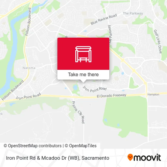 Iron Point Rd & Mcadoo Dr (WB) map