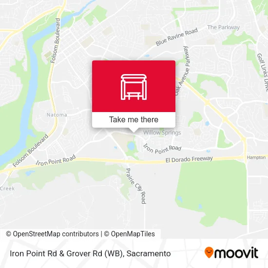 Iron Point Rd & Grover Rd (WB) map