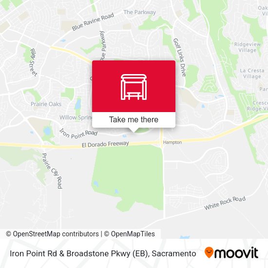 Iron Point Rd & Broadstone Pkwy (EB) map