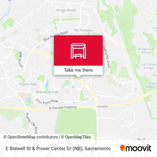 Mapa de E Bidwell St & Power Center Dr (NB)