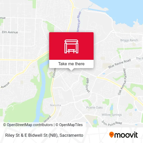 Riley St & E Bidwell St (NB) map