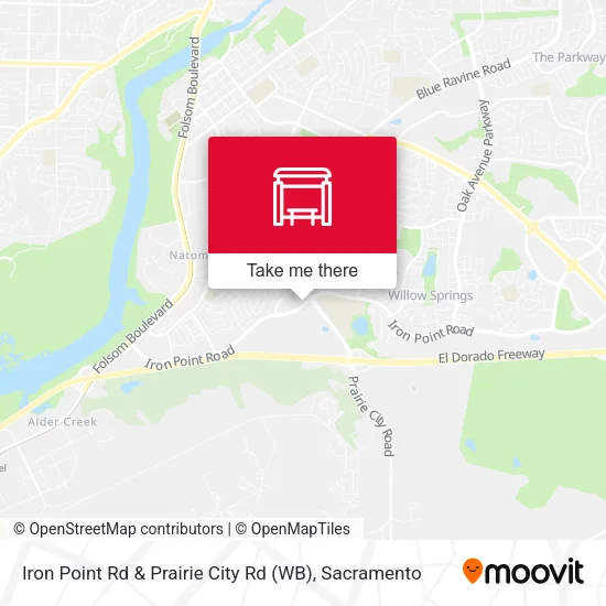 Mapa de Iron Point Rd & Prairie City Rd (WB)