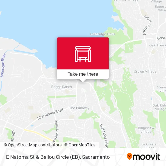 E Natoma St & Ballou Circle (EB) map