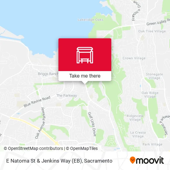 E Natoma St & Jenkins Way (EB) map
