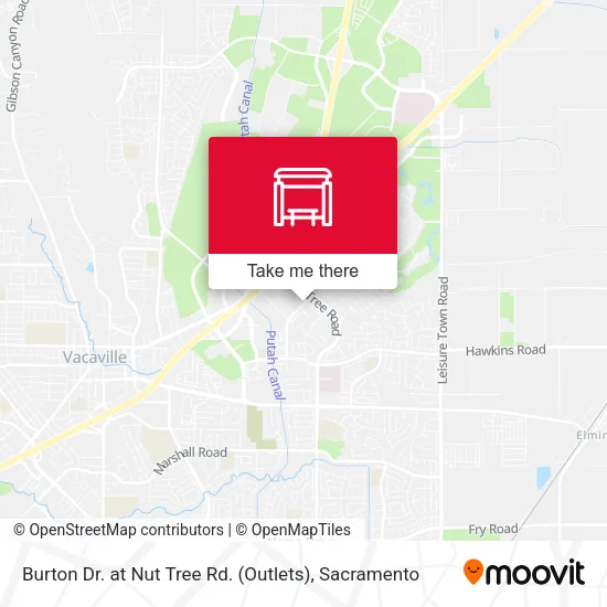 Burton Dr. at Nut Tree Rd. (Outlets) map