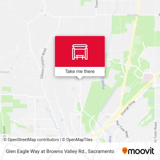 Mapa de Glen Eagle Way at Browns Valley Rd.