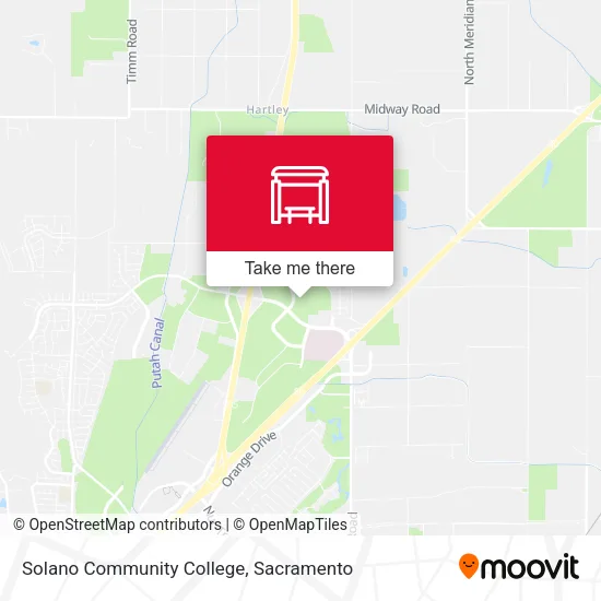 Mapa de Solano Community College