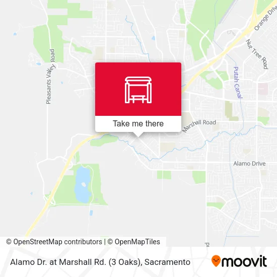 Mapa de Alamo Dr. at Marshall Rd. (3 Oaks)