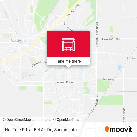 Mapa de Nut Tree Rd. at Bel Air Dr.