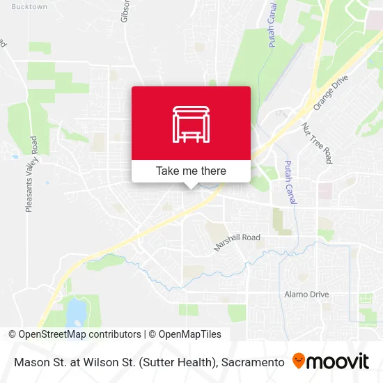 Mapa de Mason St. at  Wilson St. (Sutter Health)