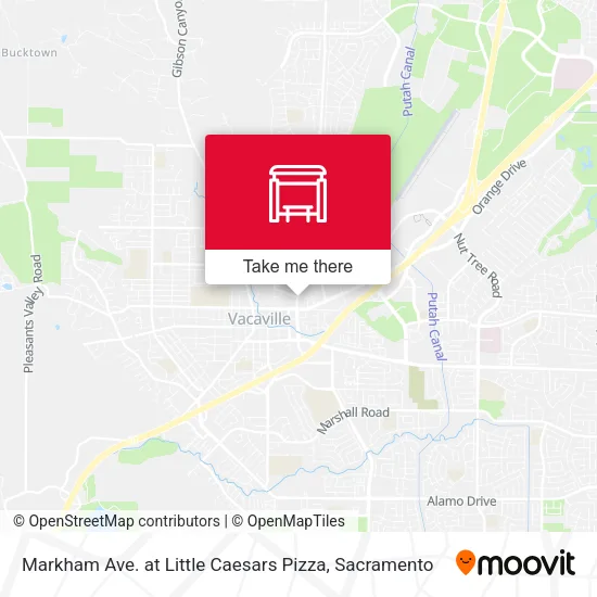Markham Ave. at Little Caesars Pizza map
