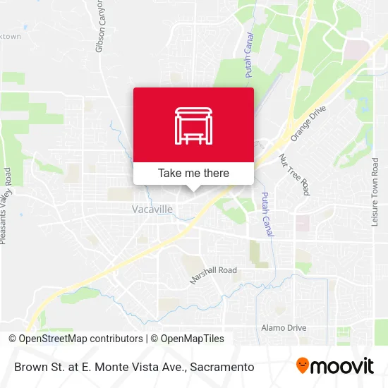 Brown St. at E. Monte Vista Ave. map