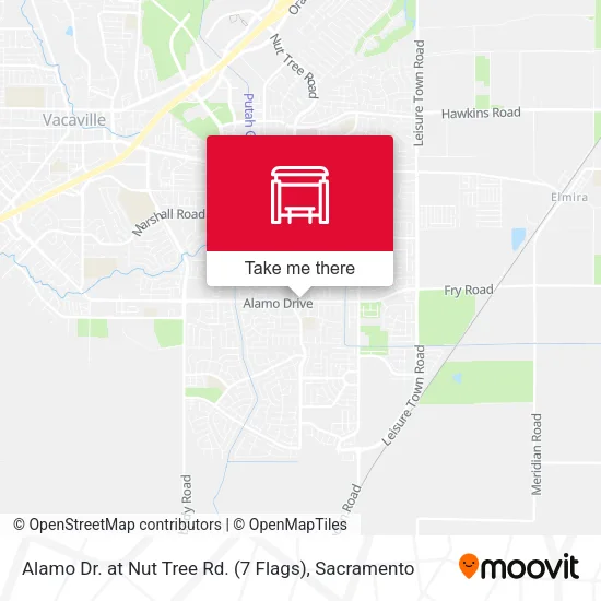 Mapa de Alamo Dr. at Nut Tree Rd. (7 Flags)