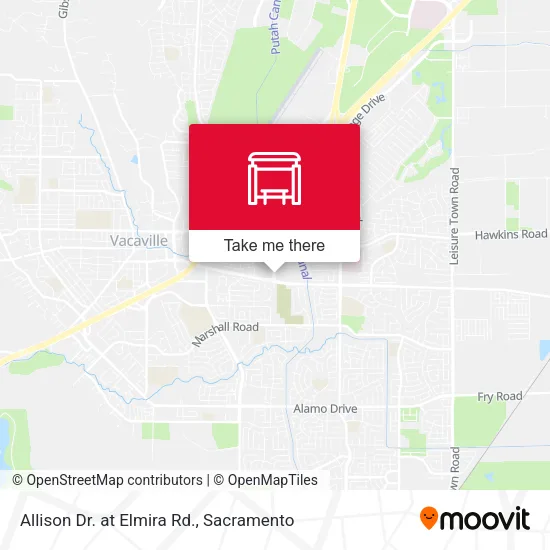Allison Dr. at Elmira Rd. map