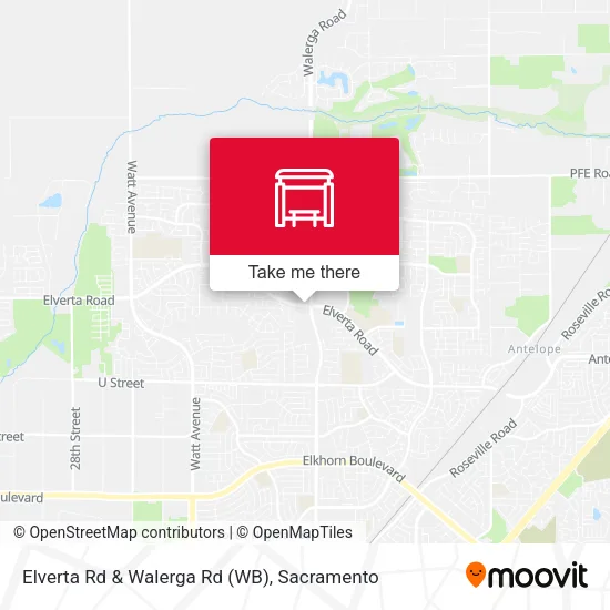 Mapa de Elverta Rd & Walerga Rd (WB)